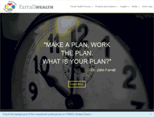 Tablet Screenshot of farrallwealth.com